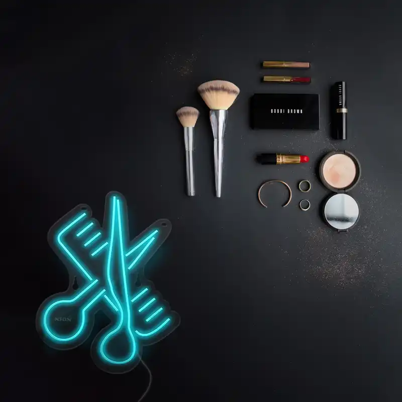 چراغ دیواری نئون دیزاین طرح Barber_TBL