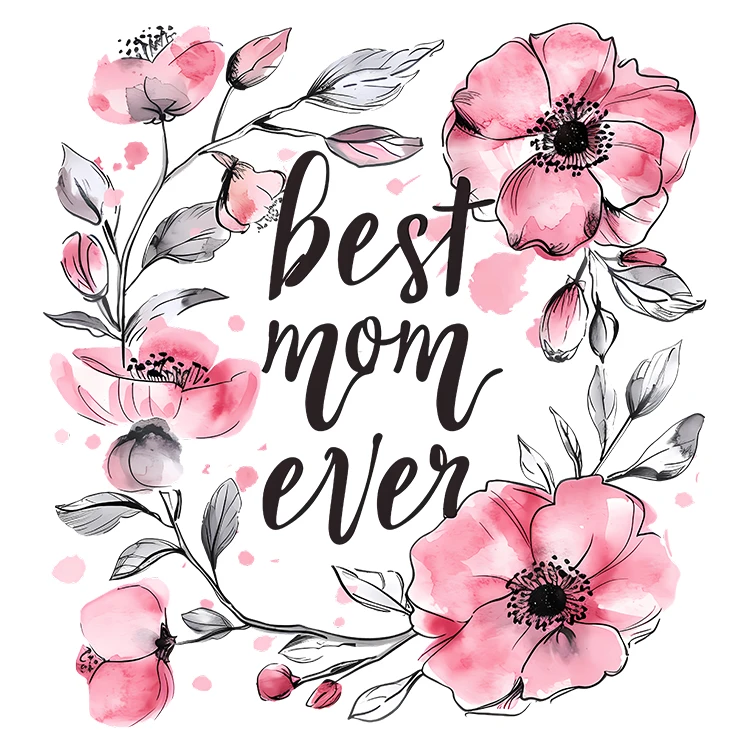 استیکر پارچه و لباس پاد آفرین مدل مادر کد S692