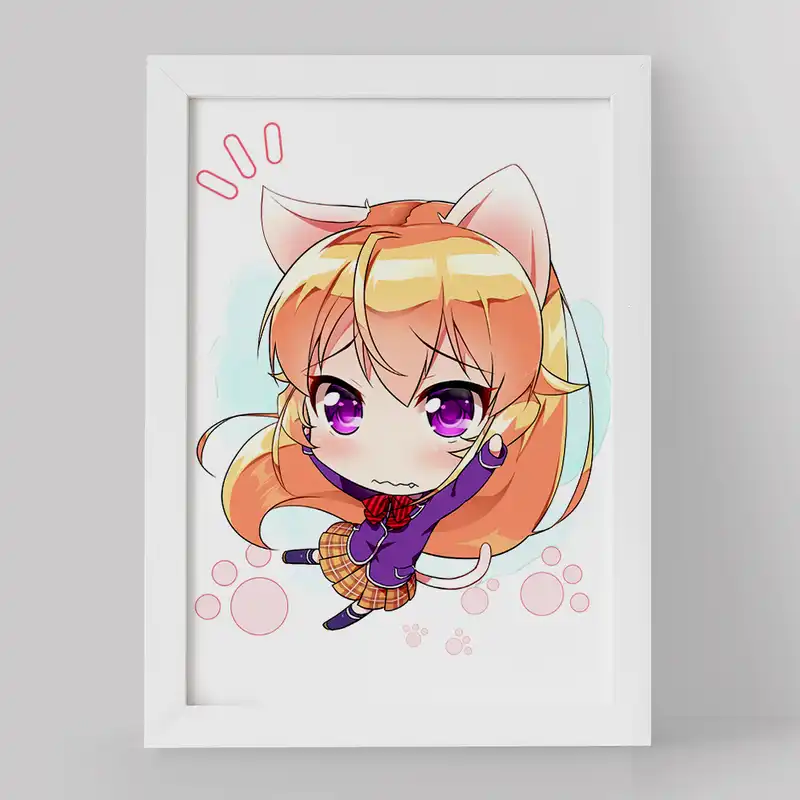 تابلو خندالو مدل ارینا انیمه جنگ غذاها کد 16997