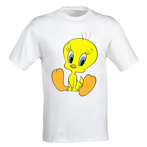 تی شرت آستین کوتاه دخترانه طرح توییتی کد 60