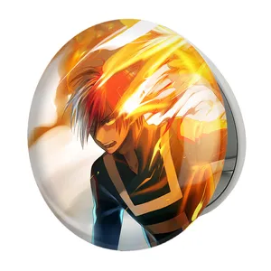 آینه جیبی خندالو طرح شوتو تودروکی انیمه آکادمی قهرمان من مدل تاشو کد 11580 