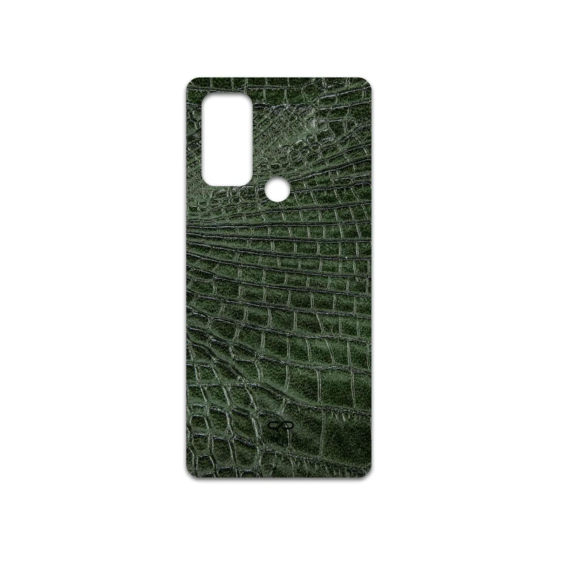 برچسب پوششی ماهوت مدل Green-Crocodile-Leather مناسب برای گوشی موبایل موتورولا Moto G60S
