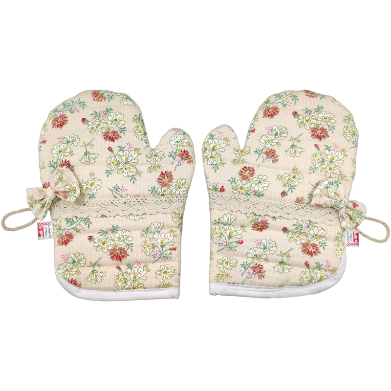 دستکش فر منسوجات خسروشاهی برتر مدل نیو طرح شکوفه کد DASK11