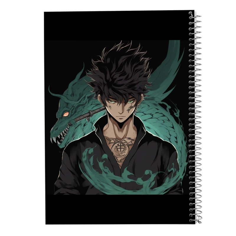 دفتر ژورنال نویسی 50 برگ مدوپد مدل نقطه ای طرح Demon Slayer کد DF10469