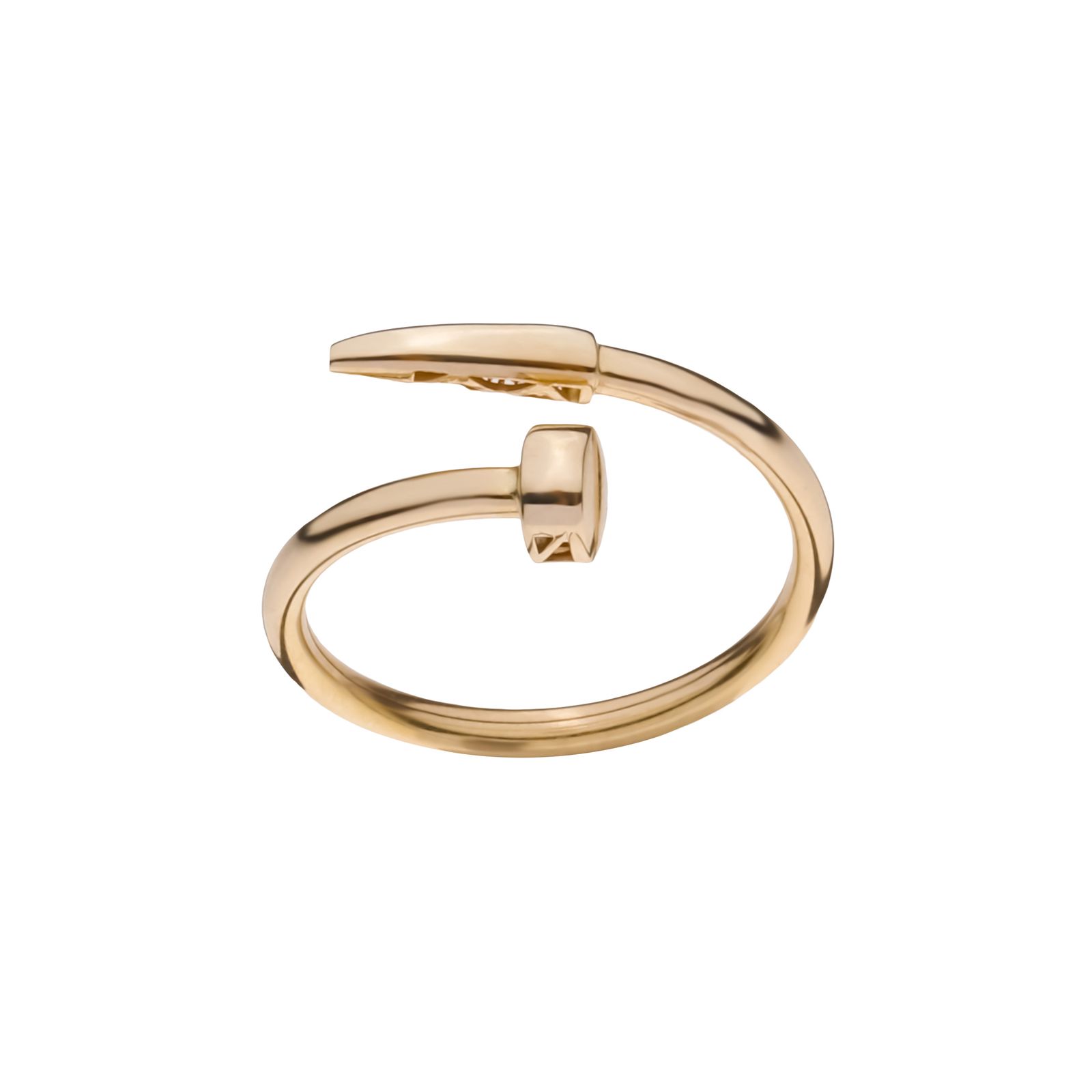 انگشتر طلا 18 عیار زنانه میو گلد مدل میخ کد R1001 - - 1