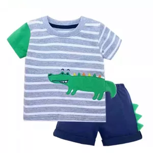 ست تی شرت و شلوارک نوزادی کارترز مدل تمساح