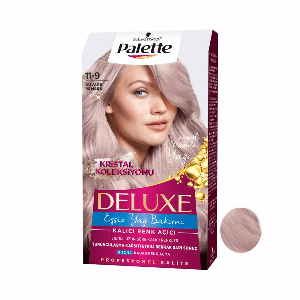 کیت رنگ مو پلت سری DELUXE شماره 9-11 حجم 50 میلی لیتر رنگ صورتی یاسی