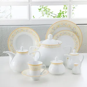  سرویس غذاخوری 108 پارچه چینی زرین ایران سری شهرزاد مدل جنوا درجه یک