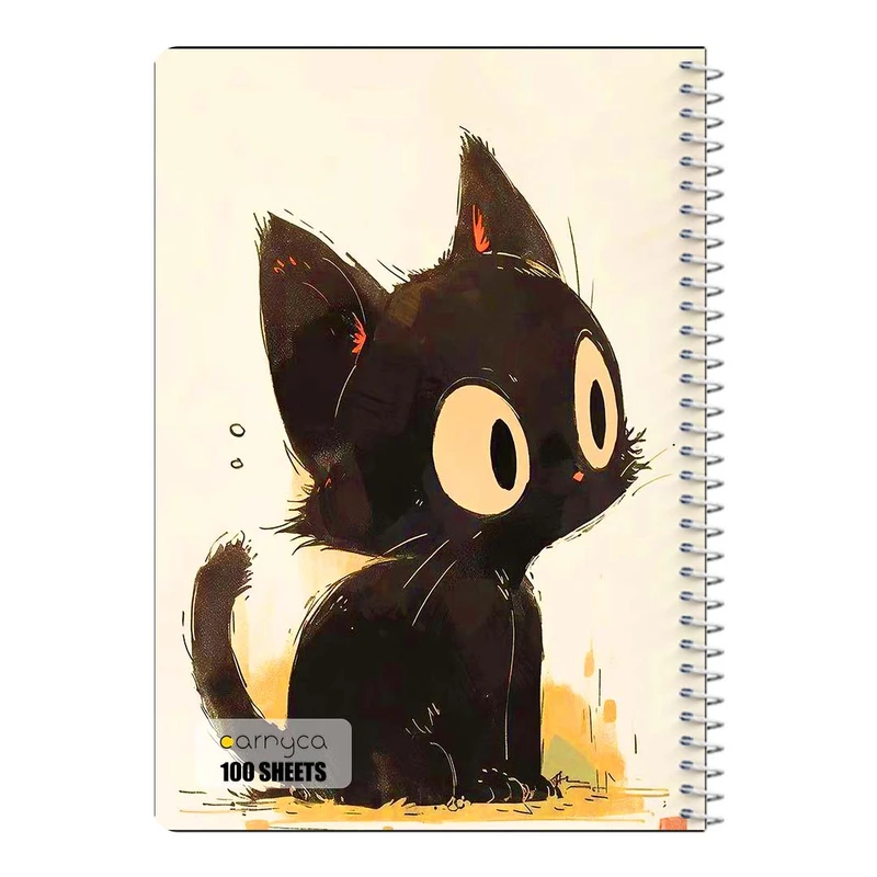 دفتر مشق 100 برگ سیمی کارنیکا طرح گربه Cat کد 29031