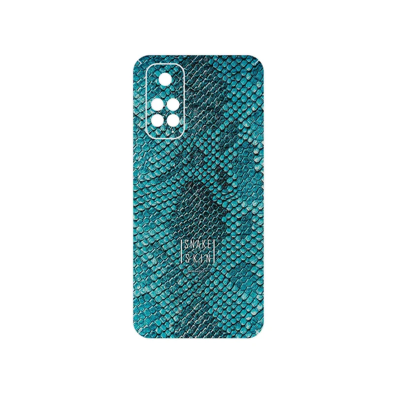 برچسب پوششی ماهوت مدل Blue Snake Skin مناسب برای گوشی موبایل شیائومی Redmi Note 11