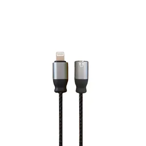 مبدل لایتینگ به جک 3.5 میلی‌ متری لیتو مدل LC-C2 طول 0.12 متر