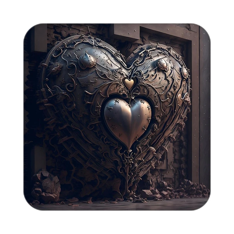 زیر لیوانی کاکتی مدل عاشقانه کد mp12831