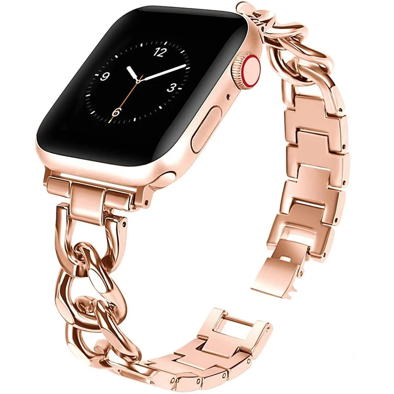 بند مسیر مدل UNPEAK Mtal مناسب برای اپل واچ 40 میلی متری سری SE 2 