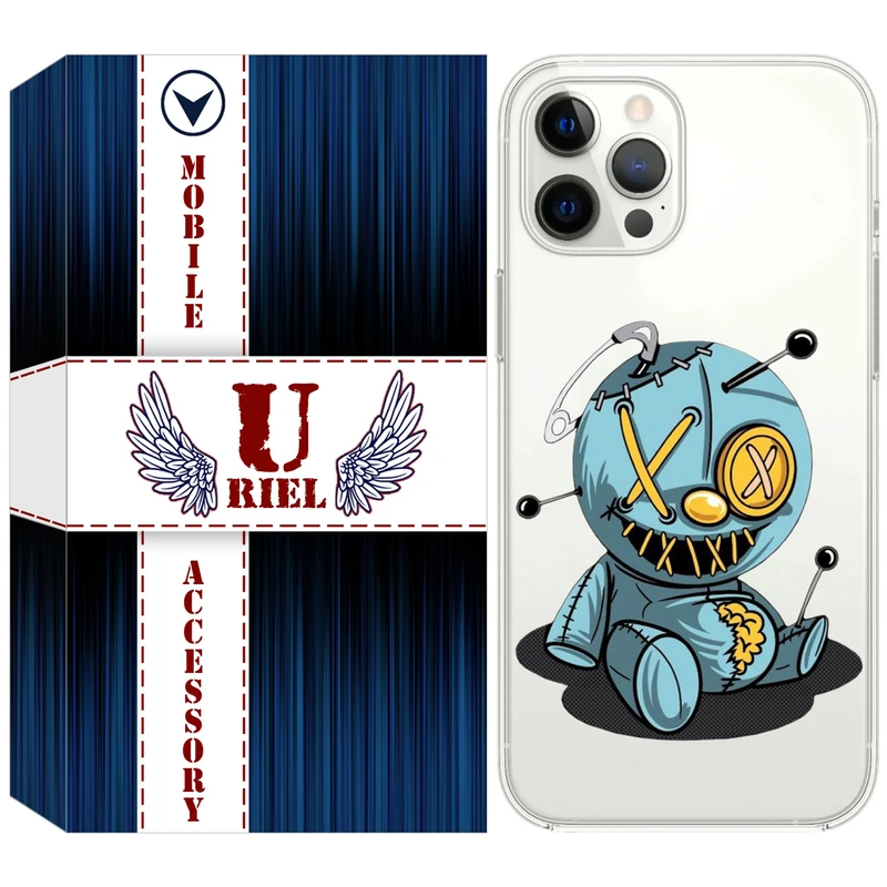 کاور یوریل مدل Clear کد 68 طرح عروسک مناسب برای گوشی موبایل اپل iPhone 12 Pro Max