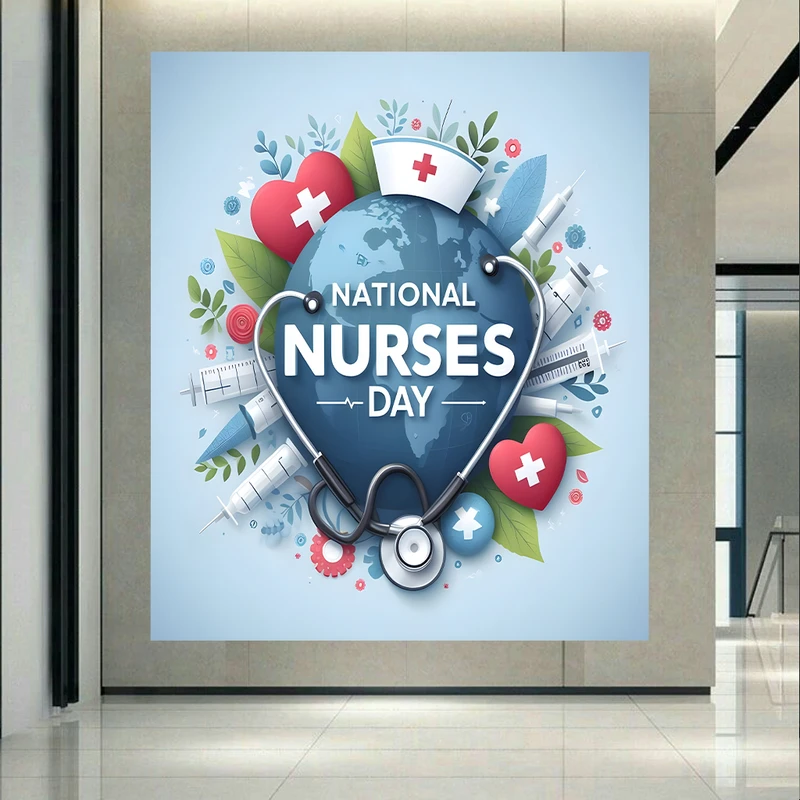 تابلو بوم طرح روز جهانی پرستار مدل پزشکی کد AR303504
