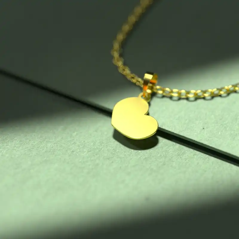 گردنبند طلا 18 عیار زنانه مدوپد مدل قلب کد E1146