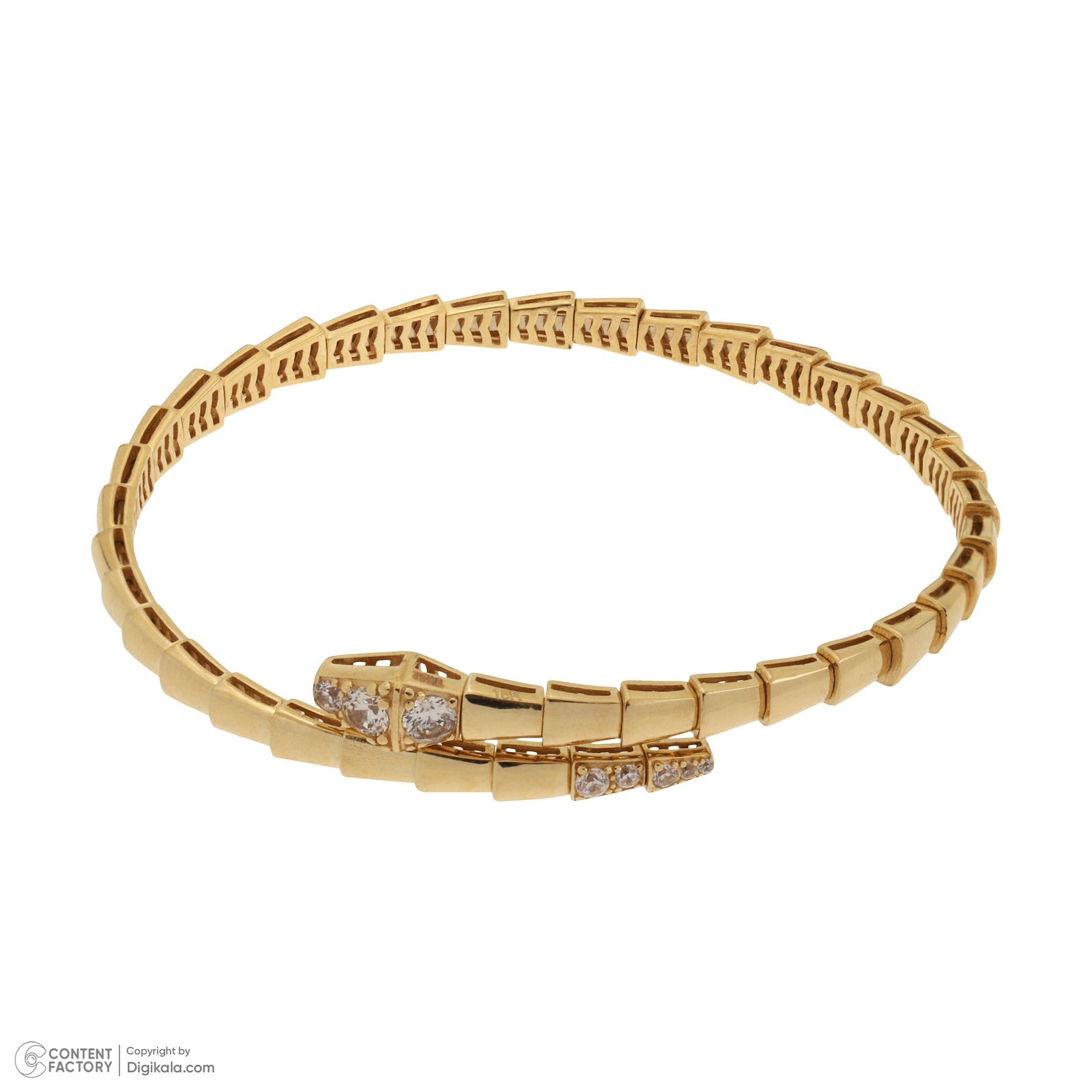 بنگل طلا 18 عیار زنانه میلاد گلد مدل SMDG01 - - 2