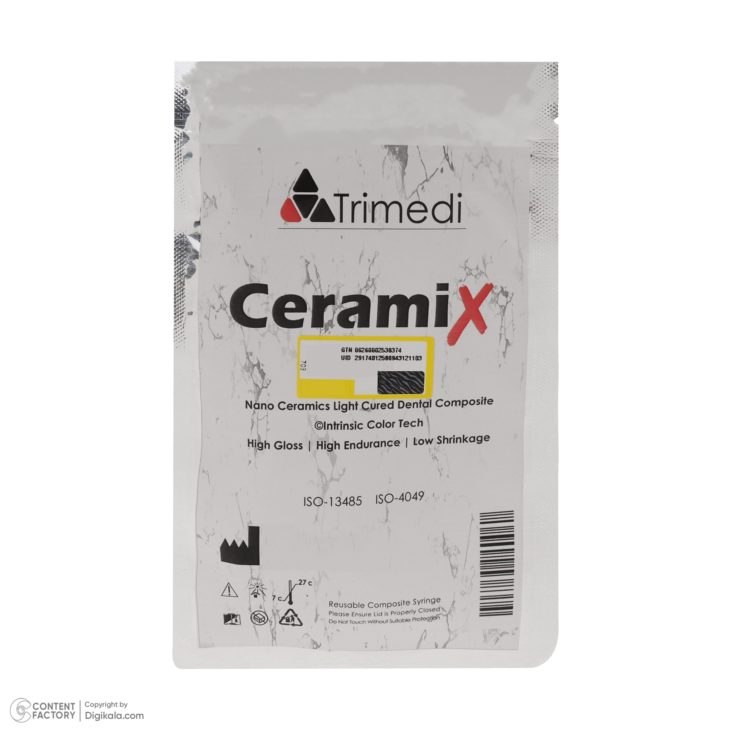 کامپوزیت زیبایی دندان ترایمدی مدل Ceramix W کامپوزیت زیبایی دندان ترایمدی مدل Ceramix W