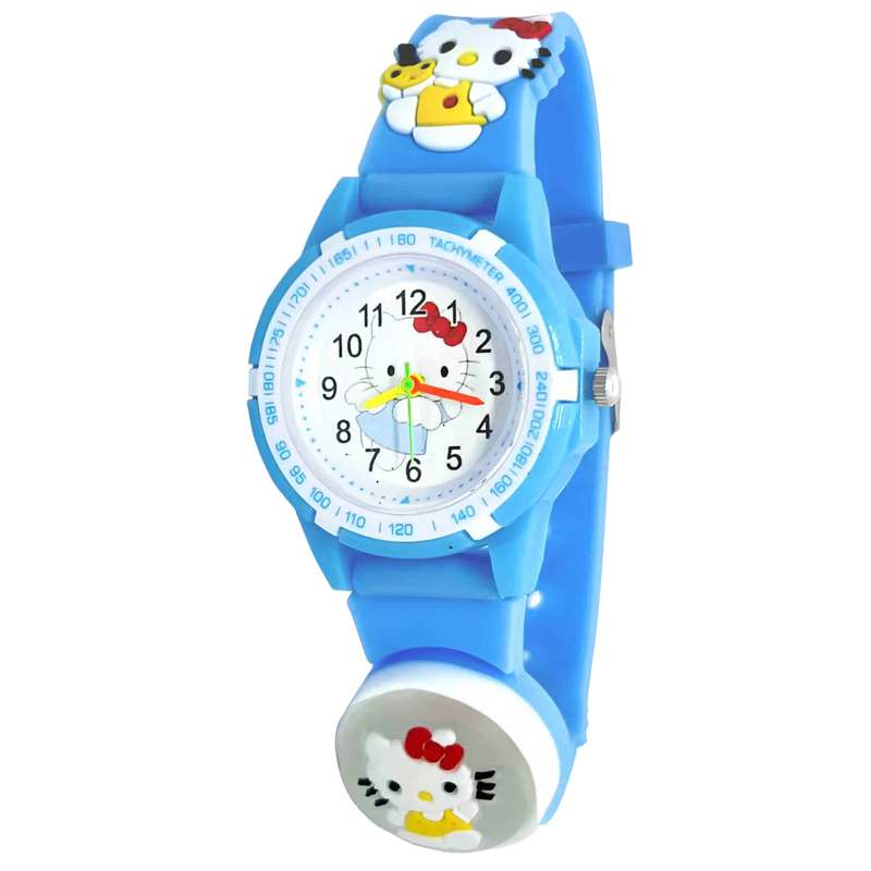 ساعت مچی عقربه ای بچگانه مدل چراغدار بند سیلیکونی ضد حساسیت طرح هلو کیتی کد 5 ساعت مچی عقربه ای بچگانه مدل چراغدار بند سیلیکونی ضد حساسیت طرح هلو کیتی کد 5