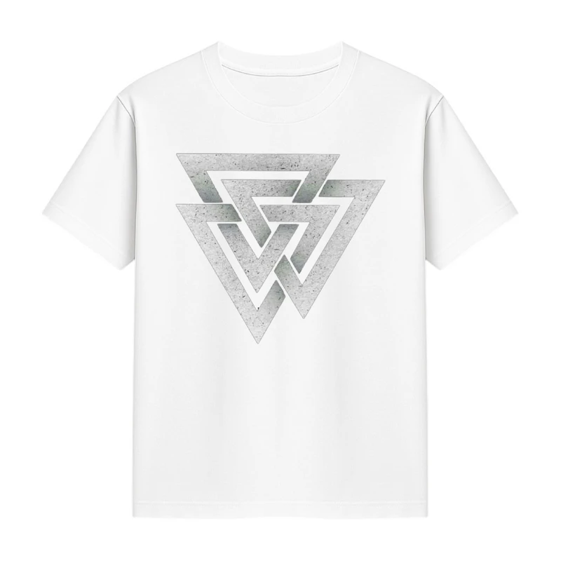 تی‌شرت آستین کوتاه دخترانه مدل Triangle کد p2