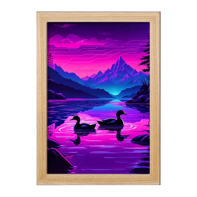 تابلو خندالو مدل منظره غروب کد F2981