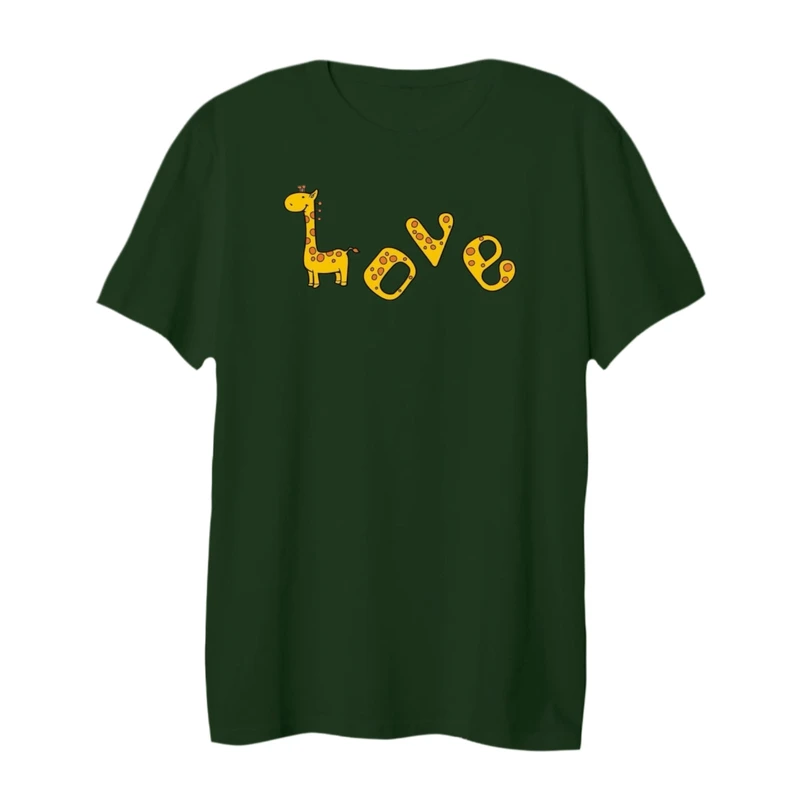 تی شرت لانگ آستین کوتاه زنانه مدل زرافه کد 10