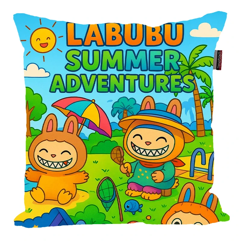 کوسن پاد آفرین مدل عروسک لبوبو کد PK301520 سایز 30*30 سانتی متر