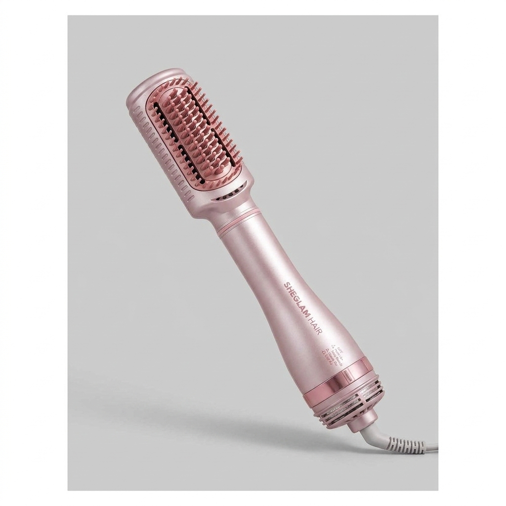 سشوار برس‌دار حالت‌دهنده شیگلم مدل Hot Air Straightening Brush، با موتور AC، توان 2200 وات، تنظیم دما در سه حالت، تنظیم سرعت در دو حالت، مناسب سفر و دارای سری دندانه‌دار حجم‌دهنده
