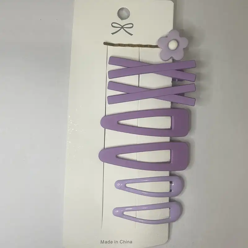 گیره مو زنانه مدل کیوت وارداتی مجموعه 7 عددی