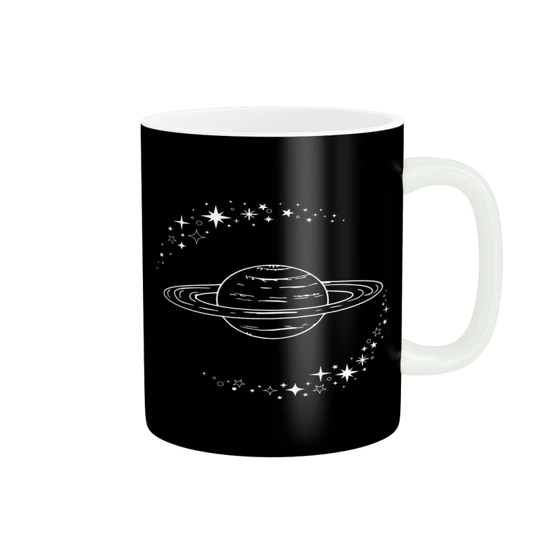 ماگ پادآفرین مدل ماه ستاره کهکشان کد p9731