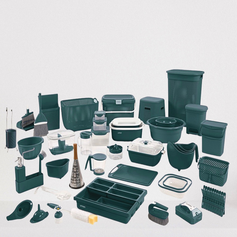 سرویس جهیزیه لیمون 47 پارچه سبز اوپال