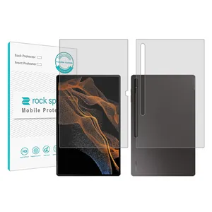 Rockspace model Hygel screen protector suitable for Samsung Galaxy Tab S8 Ultra tablet along with tablet back protector