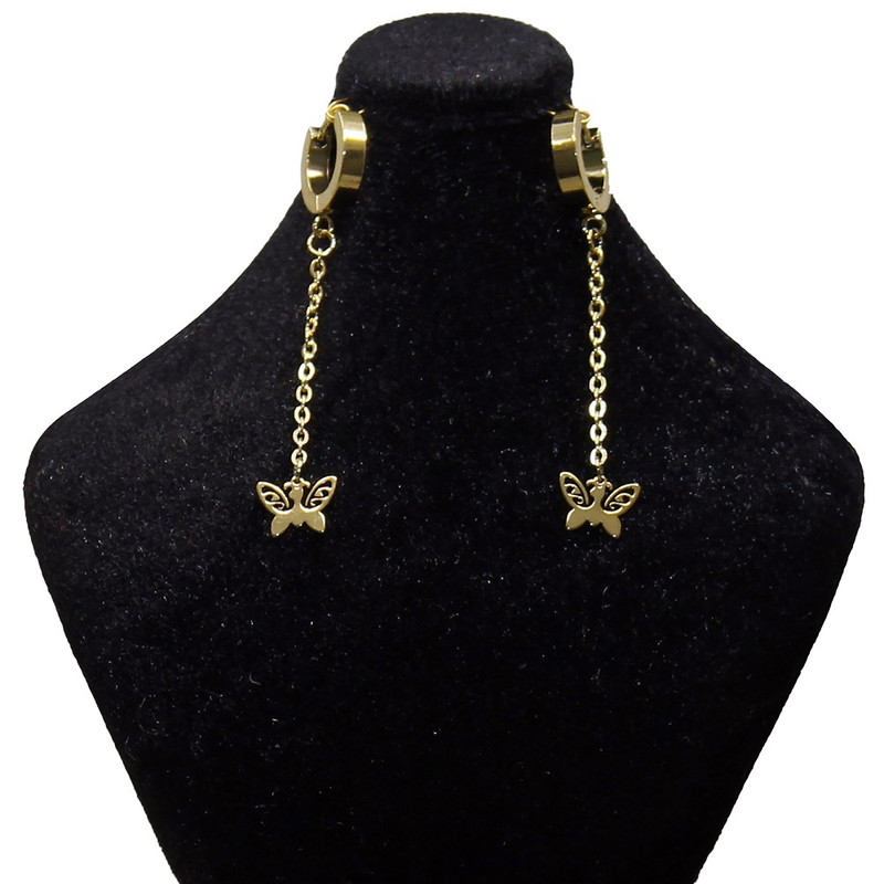 گوشواره زنانه طرح پروانه کد RKH_1001