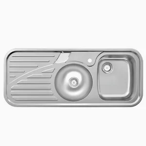 سینک ظرفشویی استیل توکار یک و نیم لگنه پلی استیل مدل رویال کد 94