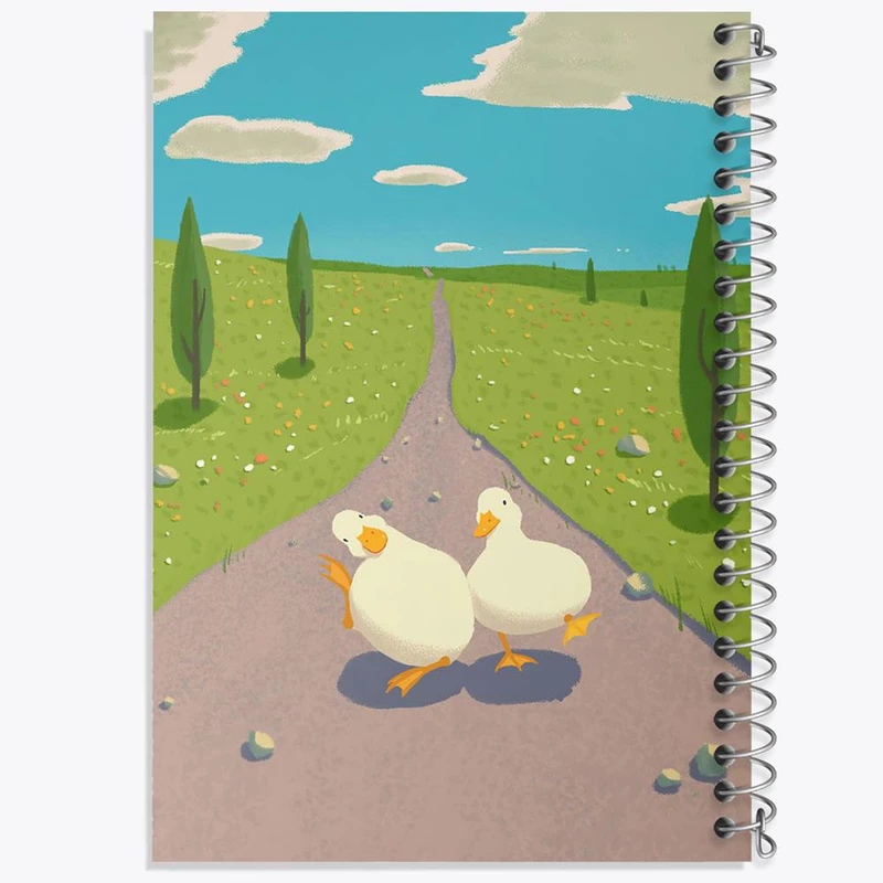 دفتر مشق 50 برگ خندالو مدل اردک های خنگ کد 29234