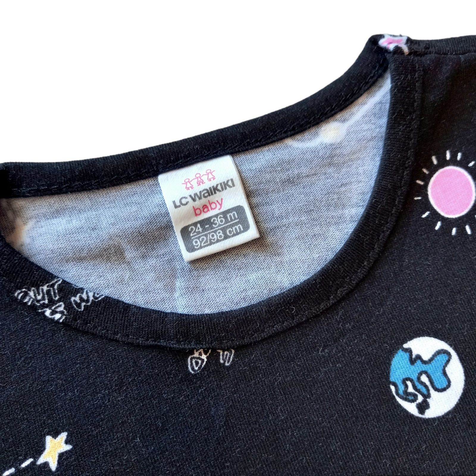 تی شرت آستین کوتاه نوزادی ال سی وایکیکی مدل فضانوردی -  - 2