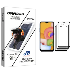 JF Diamond glass Screen Protector For Samsung Galaxy A01 Pack Of 3