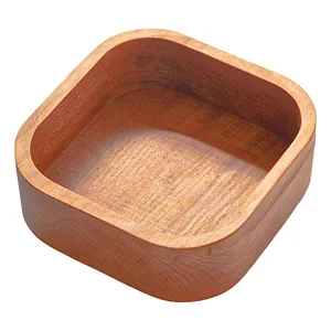 کاسه چوبی مدل مربع کد SA7020