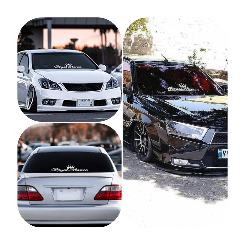 برچسب بدنه خودرو طرح تاجR کد 135AZ51