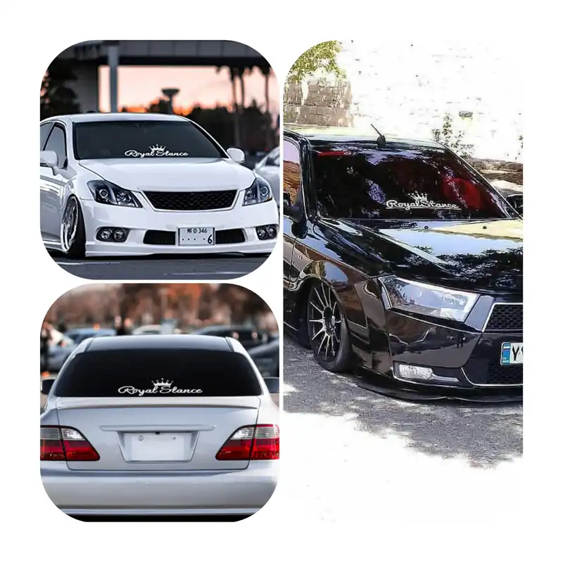 برچسب بدنه خودرو طرح تاج R کد 135Az82 r