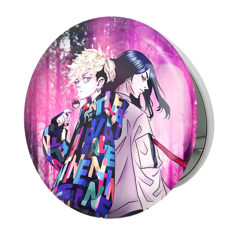 آینه جیبی خندالو طرح چیفویو و باجی انیمه توکیو ریونجرز مدل تاشو کد 11138 