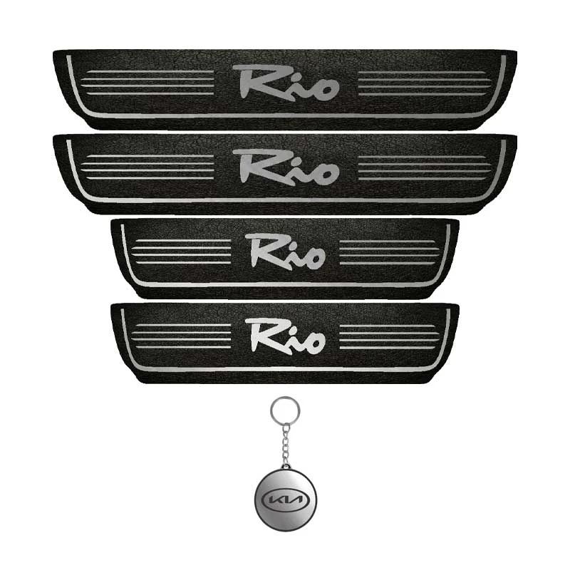 برچسب پارکابی خودرو لندمون کد LMm001 MS مناسب برای ریو مجموعه 4 عددی به همراه جاکلیدی