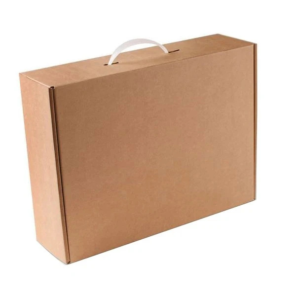 جعبه بسته بندی مدل کیبوردی دسته‌دار سایز 35x6x35 سانتی‌متر بسته ده عددی