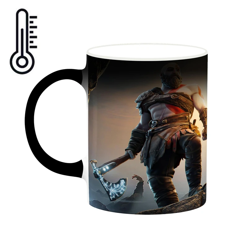 ماگ حرارتی کاکتی طرح گاد آف وار God Of War مدل mgh40702