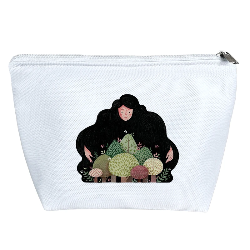 کیف لوازم آرایش دخترانه خندالو مدل درخت و دختر کد H1891