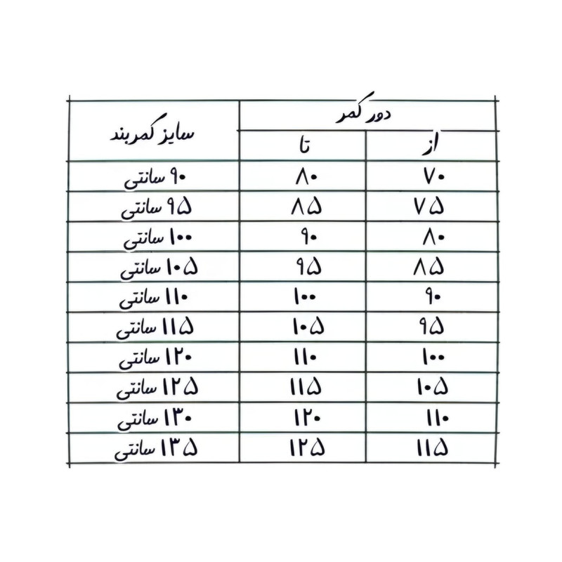 کمربند مردانه مدل ریلی کد 701
