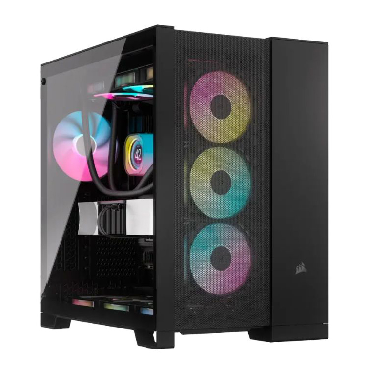 کیس کامپیوتر کورسیر مدل 6500D AIRFLOW RGB Dual Chamber BK