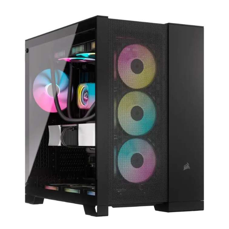 کیس کامپیوتر کورسیر مدل 6500D AIRFLOW RGB Dual Chamber BK کیس کامپیوتر کورسیر مدل 6500D AIRFLOW RGB Dual Chamber BK