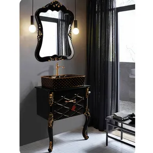 ست روشویی و کابینت مدل زمرد کد 120 به همراه آینه