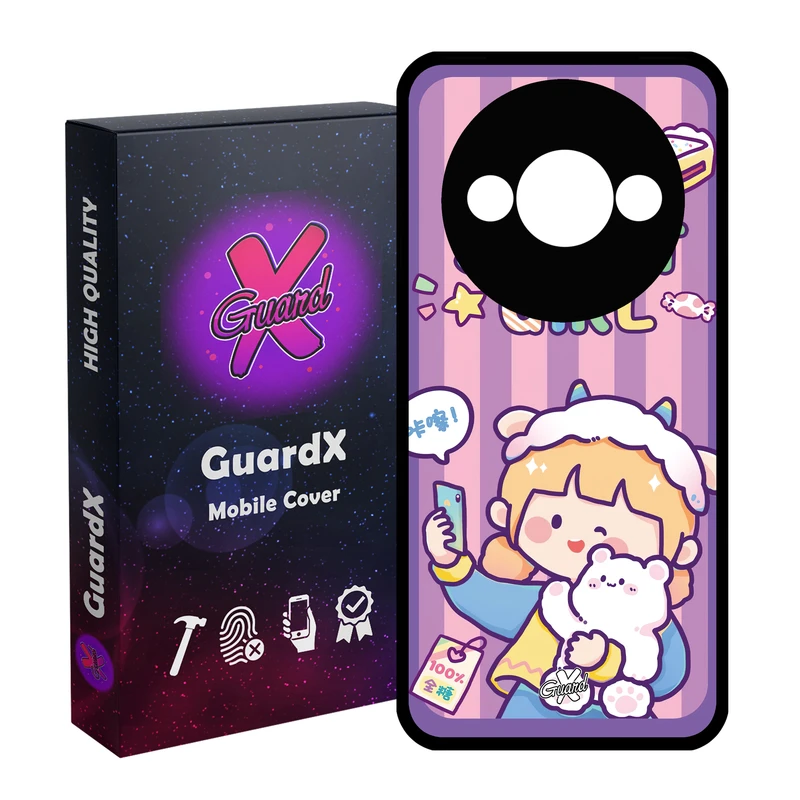 کاور گارد ایکس طرح دختر مدل Glass10518 مناسب برای گوشی موبایل شیائومی Redmi A3 4G/ A3X 4G/ Poco C61